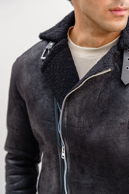 Shahstar Suede Shearling Jacket - Shahstar Fashion