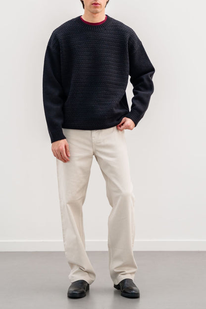 Shahstar Men Textured Black Sweater - Shahstar Fashion