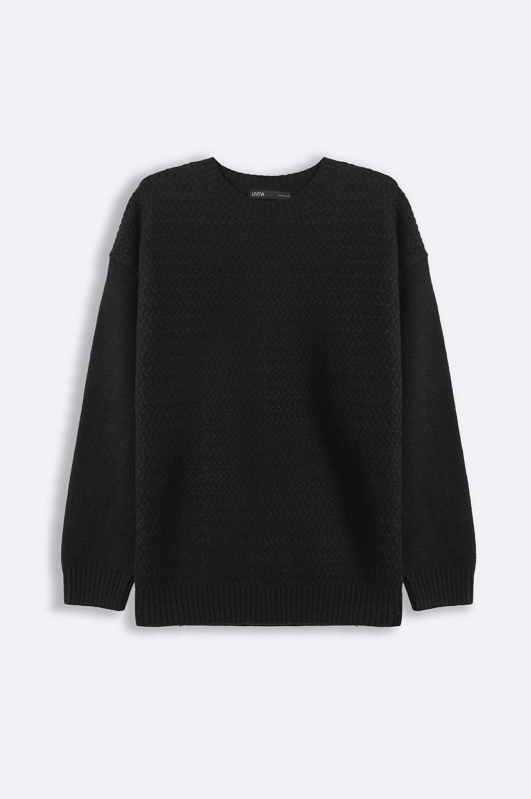 Shahstar Men Textured Black Sweater - Shahstar Fashion