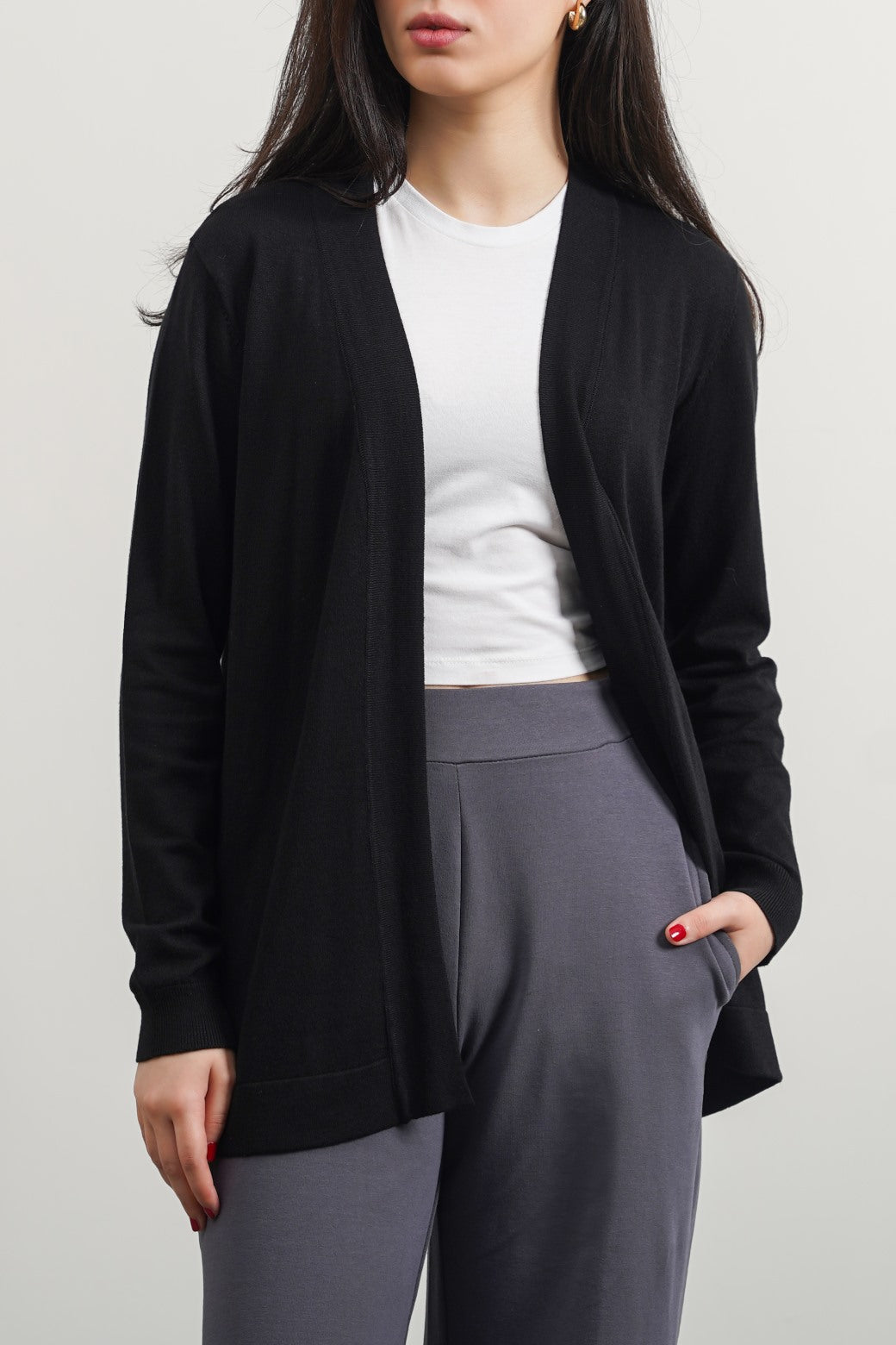 Shahstar Lightweight Black Cardigan - Shahstar Fashion