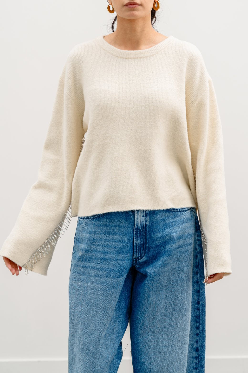 Shahstar Rhinestone Fringe Jumper - Shahstar Fashion