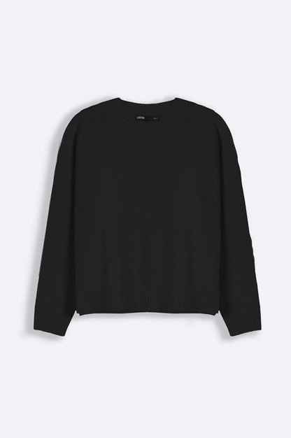 Shahstar Knit Black Sweater - Shahstar Fashion